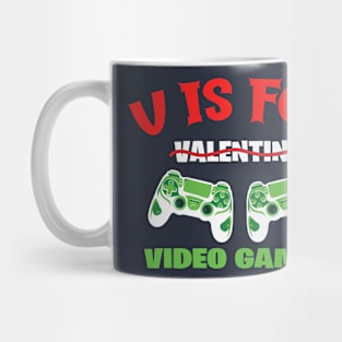 V is for Video Games Mug